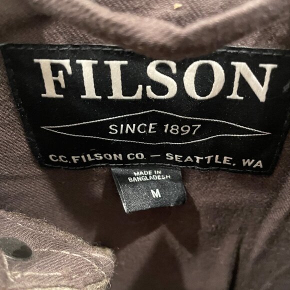 Filson Lined Mackinaw Wool Jac-shirt Limited Edition Brown/Tan Multi Size M - Picture 4 of 9